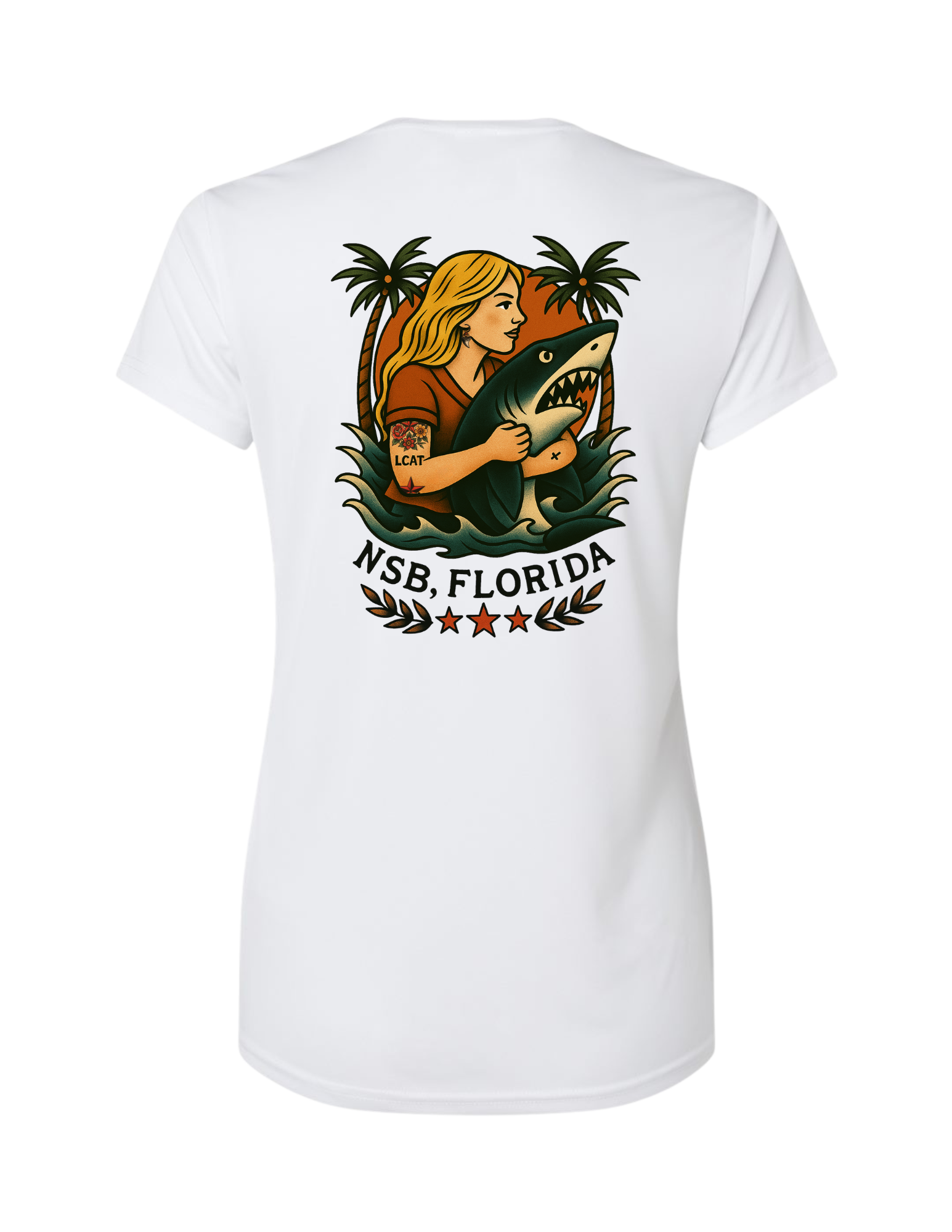 LCAT “Shark Wrestler” Women's UV50 Performance Shirt