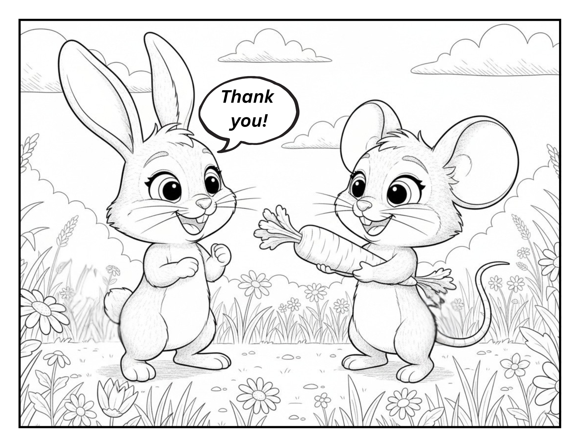 The Magic Words Coloring Page 2