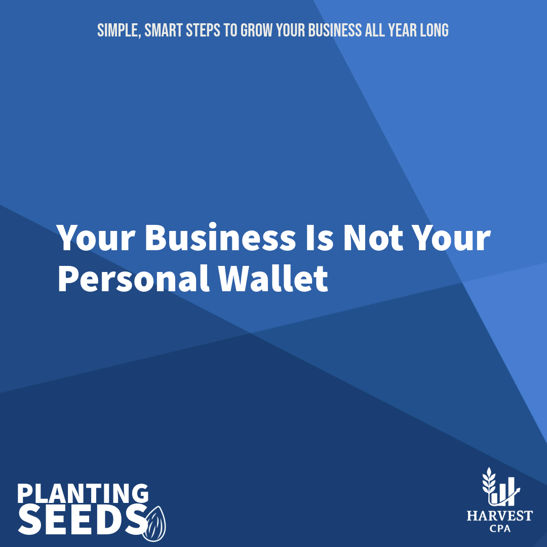 Your Business Is Not Your Personal Wallet&nbsp;