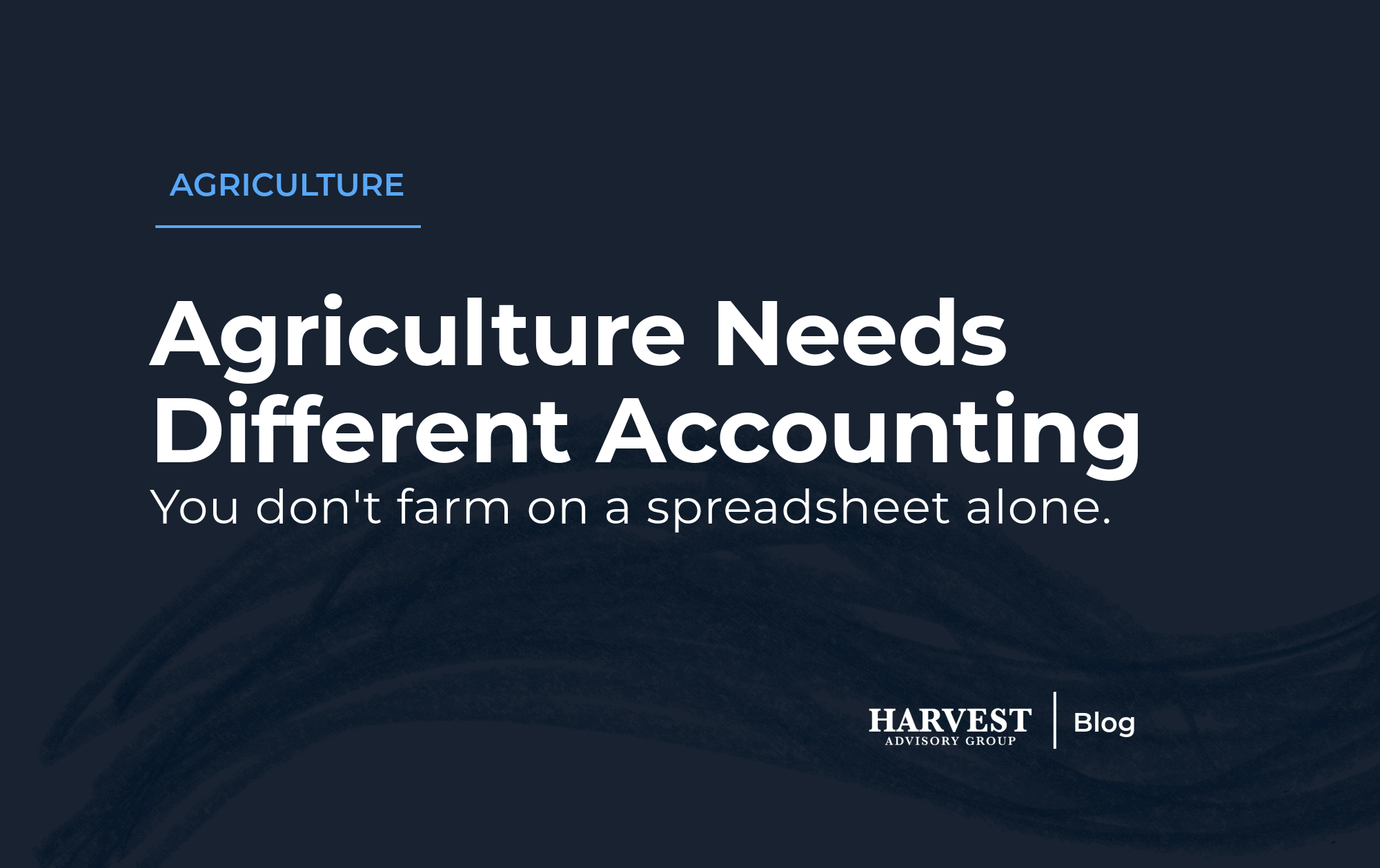 You Don’t Farm on a Spreadsheet: Why Agriculture Needs a Different Kind of Accounting&nbsp;
