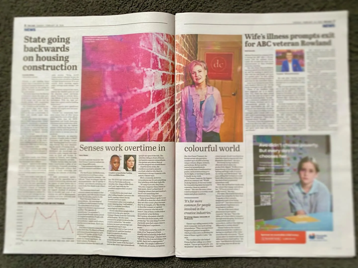 For anyone interested in synaesthesia, I explain it from my perspective and how it enriches my work doing #colouranalysis in this article in the Sydney Morning Herald, The Age and Brisbane Times. 

If you can&rsquo;t access the article online, you ca