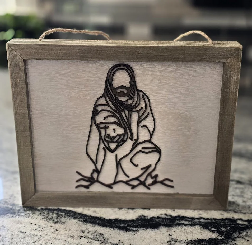 Jesus Reaching Out Wood Wall Art