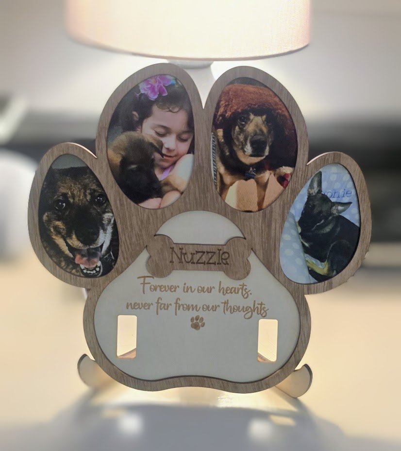 Dog Memorial Keepsake w/Collar Insert