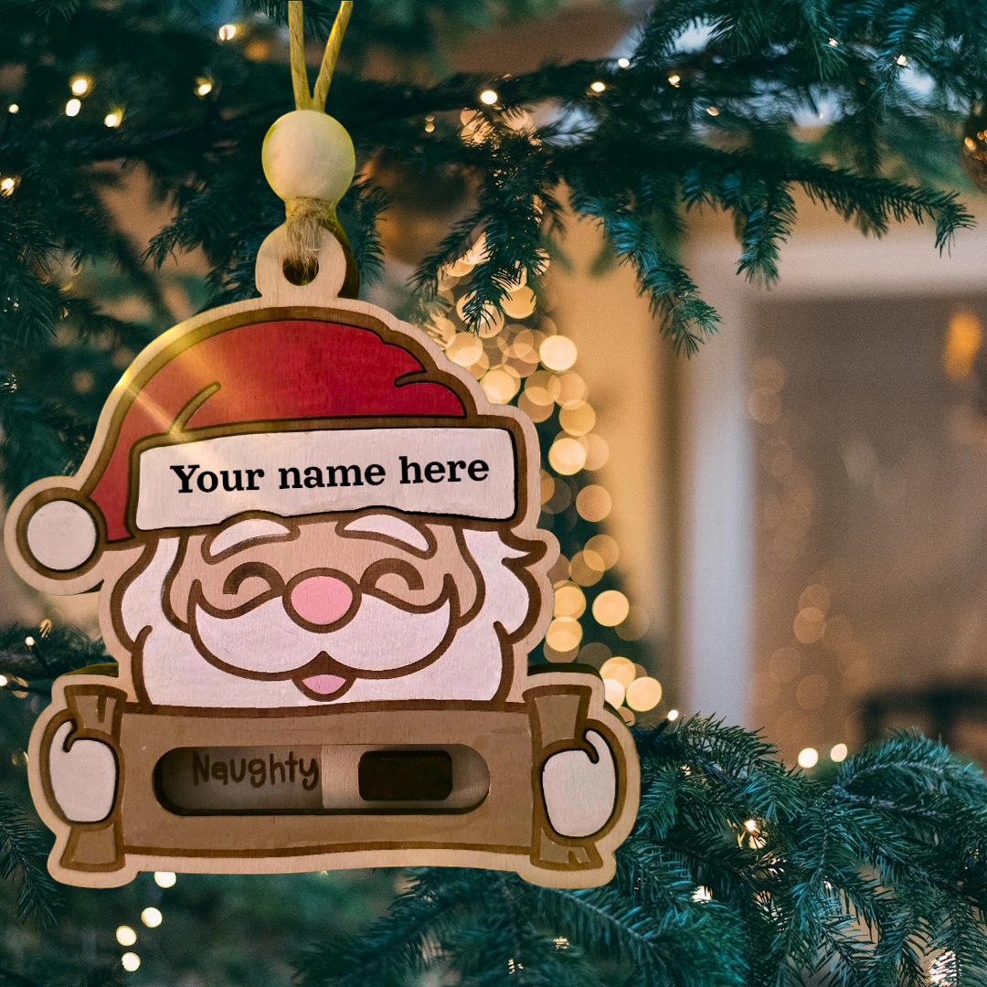 Interactive Naughty or Nice Ornament