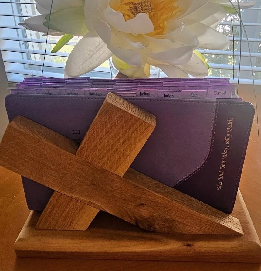 Handmade Wooden Bible/Napkin/Book Stand
