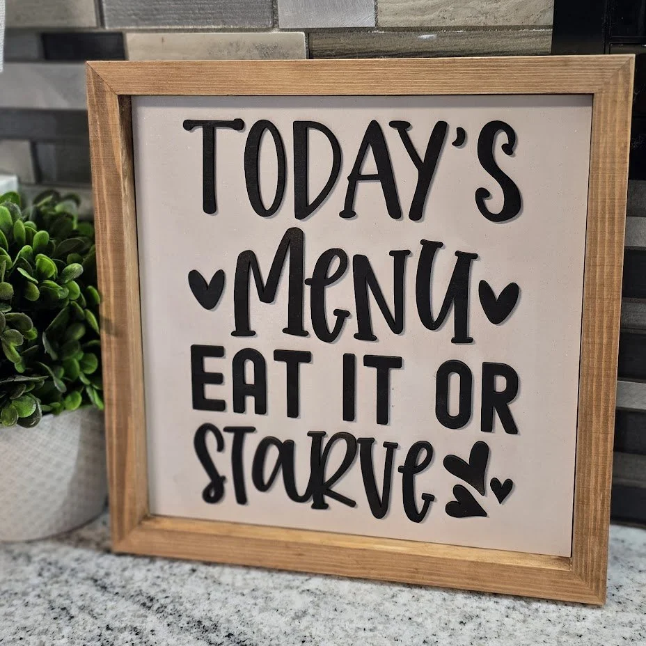 Eat It or Starve | Funny Kitchen Decor