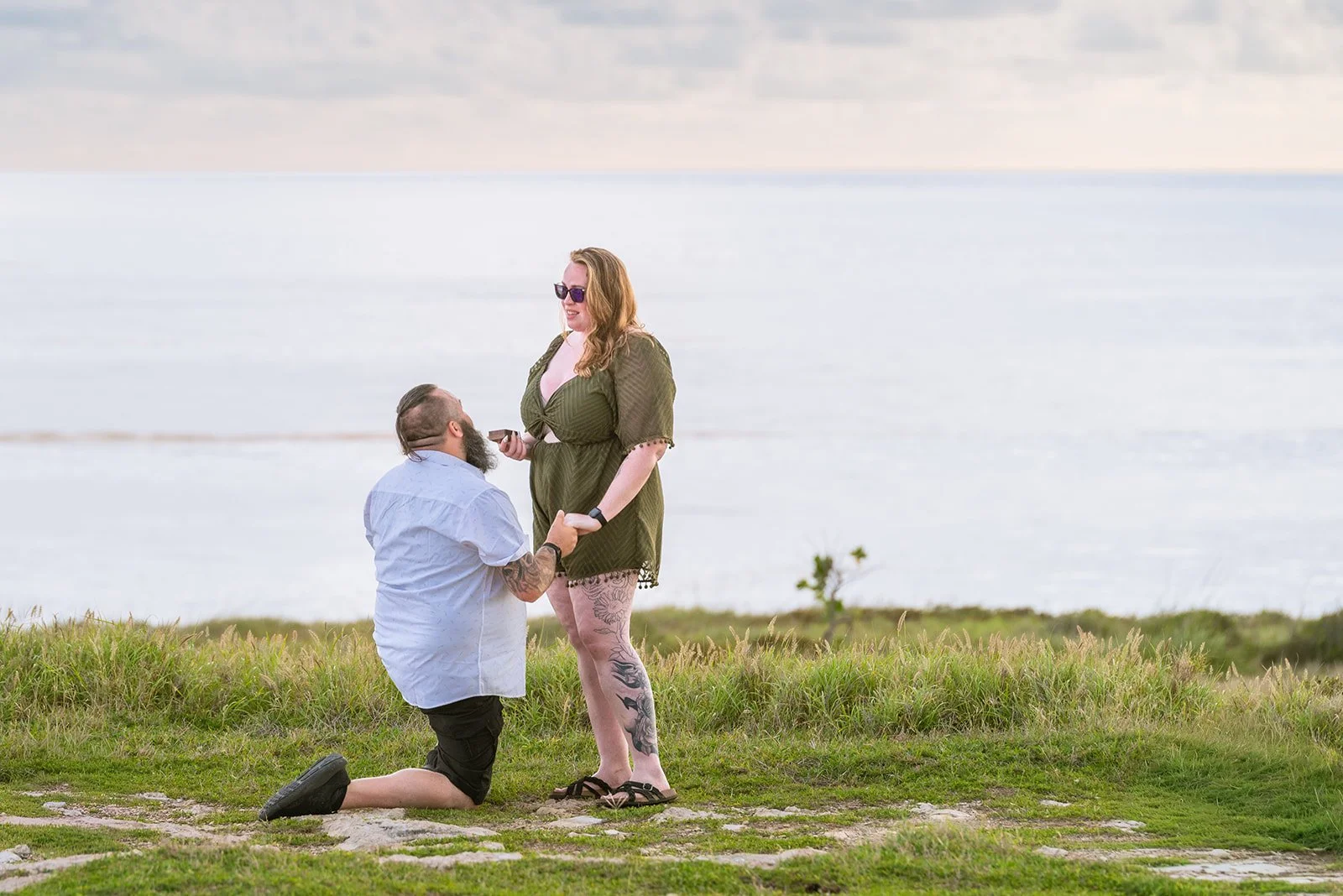Surprise proposal at Faro Los Morrillos in Cabo Rojo, Puerto Rico