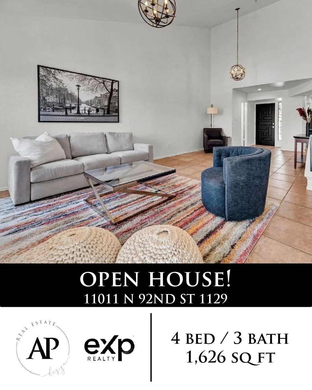 OPEN HOUSE ✨
Sunday, 9/12 from 11-1

Step inside this beautifully updated Scottsdale townhouse, featuring a main-level primary suite, soaring ceilings, private balconies, and resort-style community amenities.

📍 11011 N 92ND ST 1129, Scottsdale, AZ 