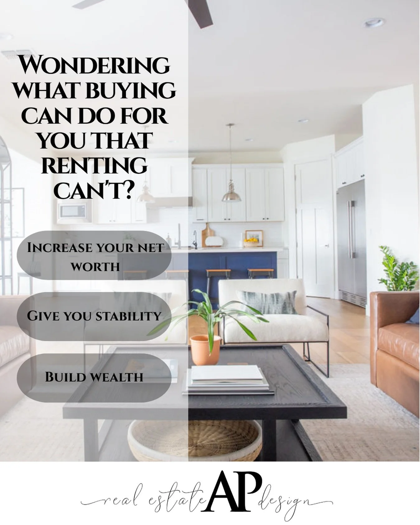 Homeownership offers benefits that extend well beyond having a place to call your own.

Ready to explore what homeownership could look like for you? Let&rsquo;s talk. ✨

 #arizonarealestate
 #azrealestate
 #azinteriordesign