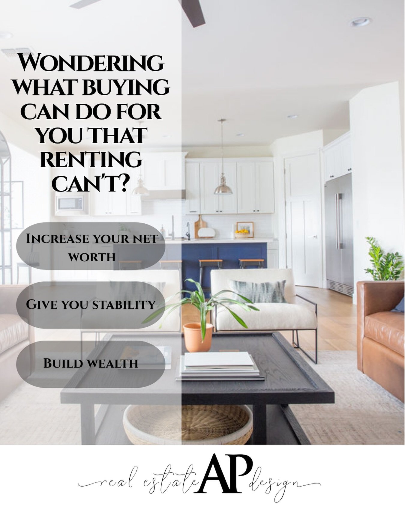Homeownership offers benefits that extend well beyond having a place to call your own.

Ready to explore what homeownership could look like for you? Let&rsquo;s talk. ✨

 #arizonarealestate
 #azrealestate
 #azinteriordesign