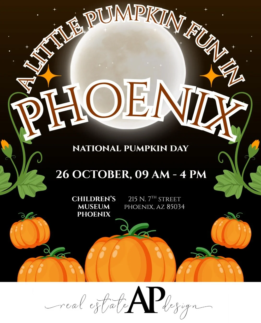 Celebrate National Pumpkin Day at the Children&rsquo;s Museum of Phoenix on Monday, October 26, with playful activities and seasonal fun for the family.

From neighborhood favorites to local weekend adventures, there&rsquo;s always something new to e