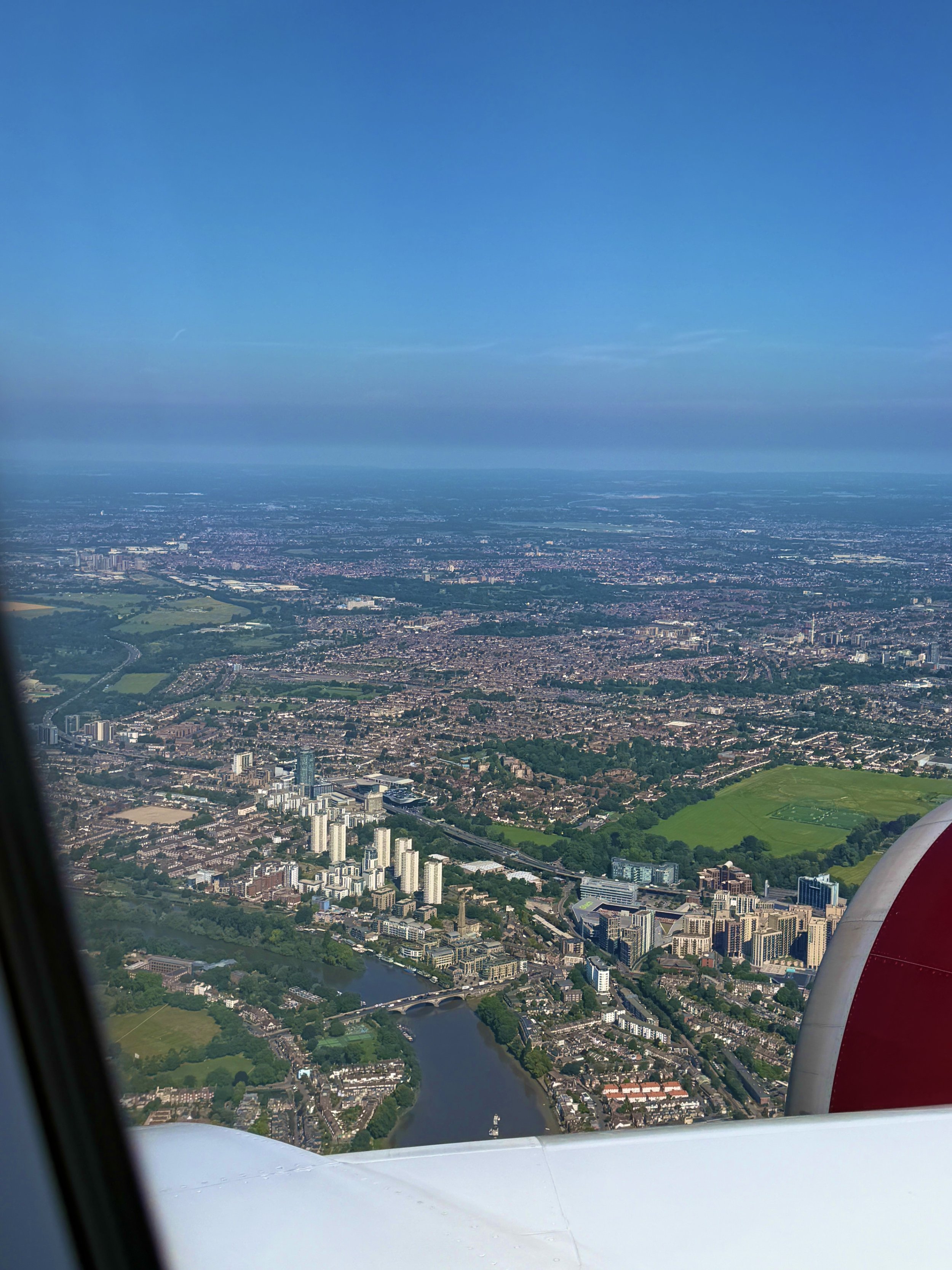 Aerial view of London