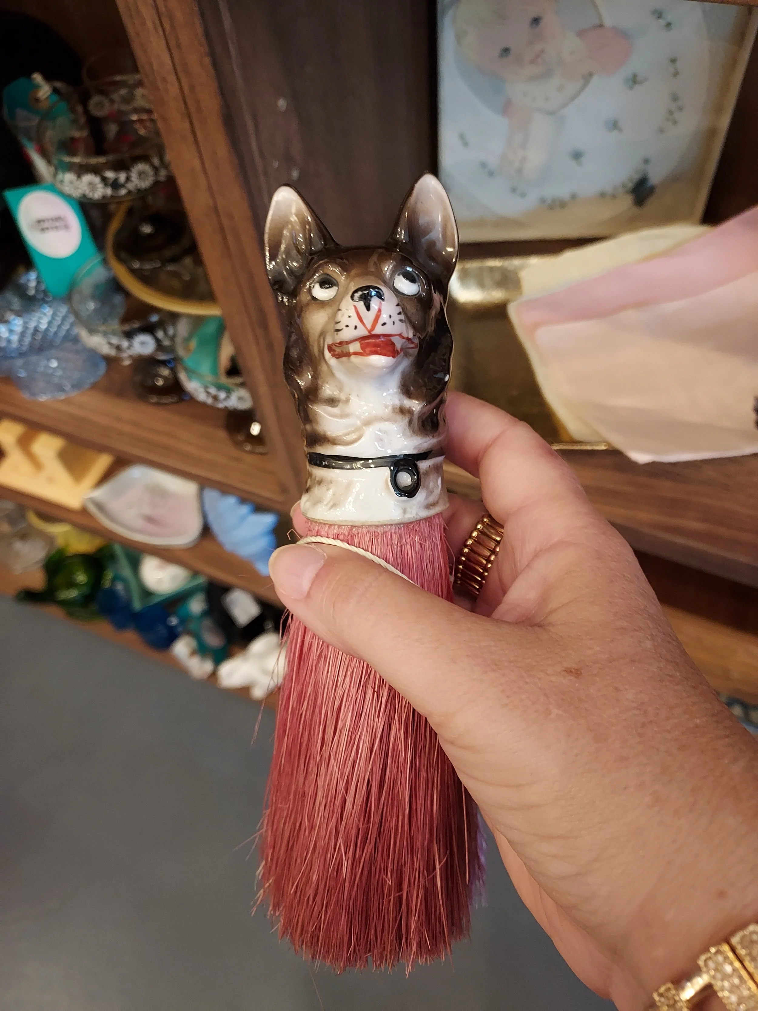 Vintage German Shepherd Clothing/Crumb Brush