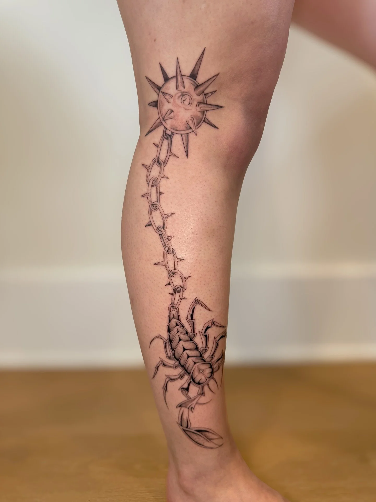 ⭐️scorpion + flail⭐️ 

so sickkk thank u for trusting me with your leg alyssa🫶