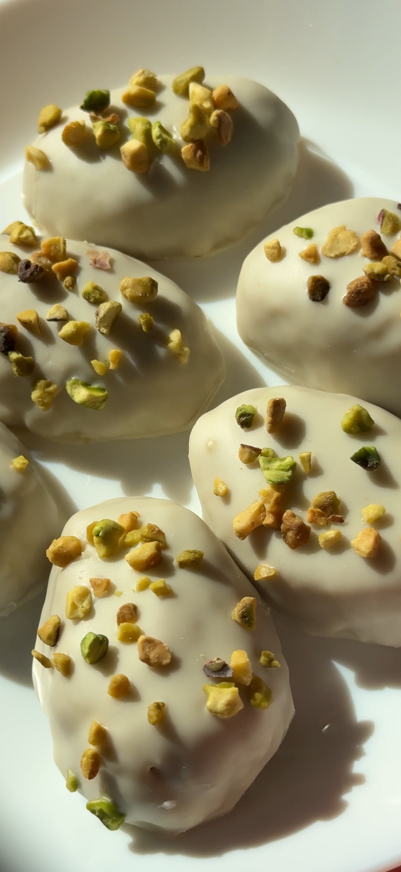 Peanut Butter Easter Egg Chocolates with Pistachio and Collagen