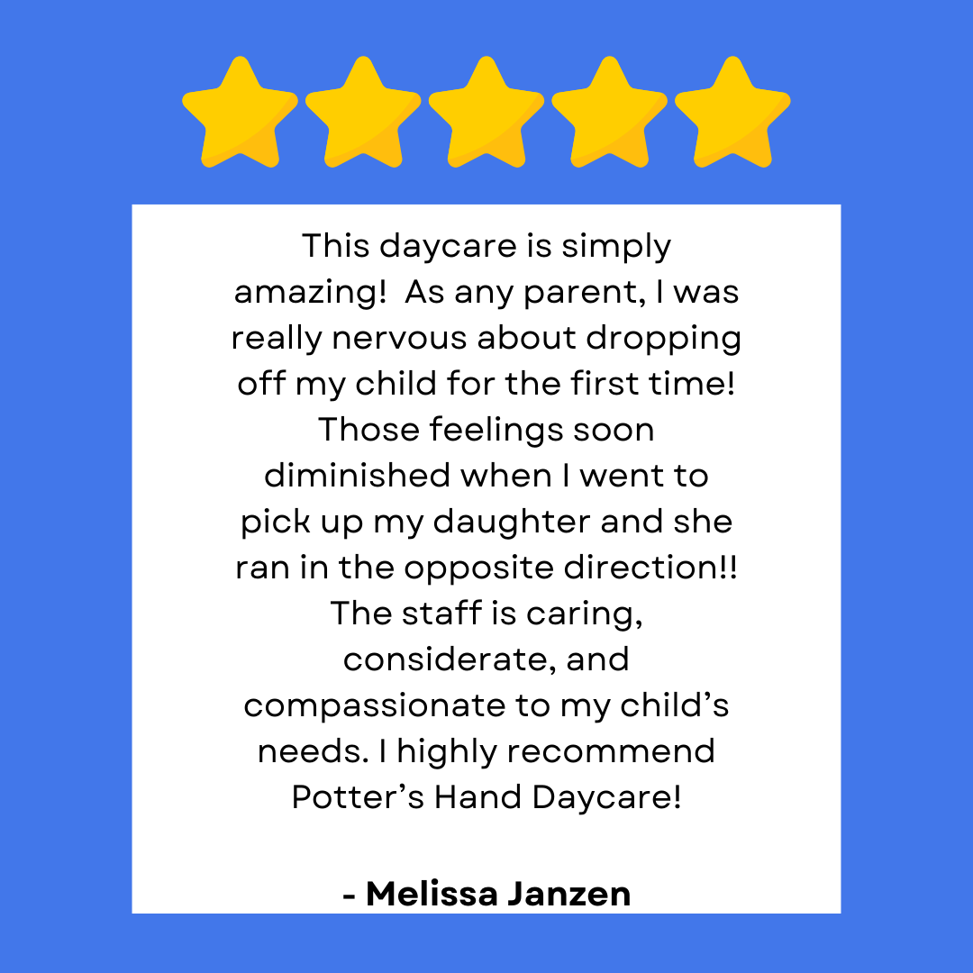 Five-star parent review icon for Kelowna daycare, review 9