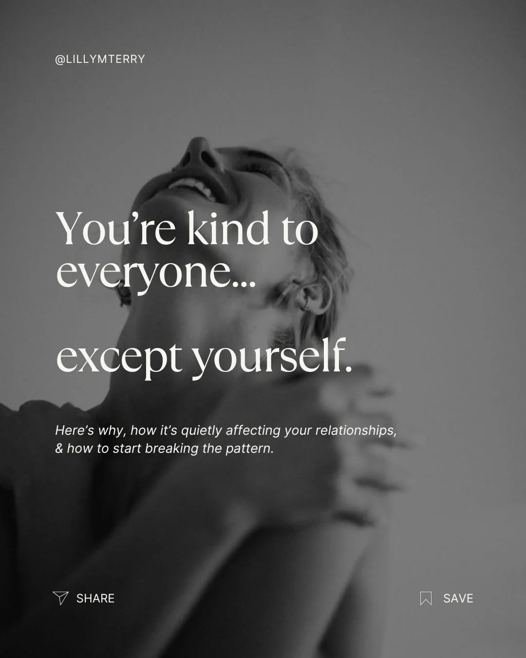 our internal relationship often becomes our blueprint for how we relate to others.

the good girl/boy archetype is one I see a lot &amp; have experience with myself.

it comes off as so nice, giving, friendly, peaceful. but deep down it&rsquo;s often