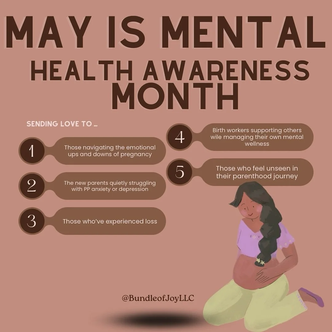 1. Your feelings are valid.
2. You&rsquo;re not alone.
3. Your grief matters and we hold space for your healing.
4. Your care counts too.
5. Your experience deserves recognition and support.

May is Mental Health Awareness Month, and as a doula, I wa