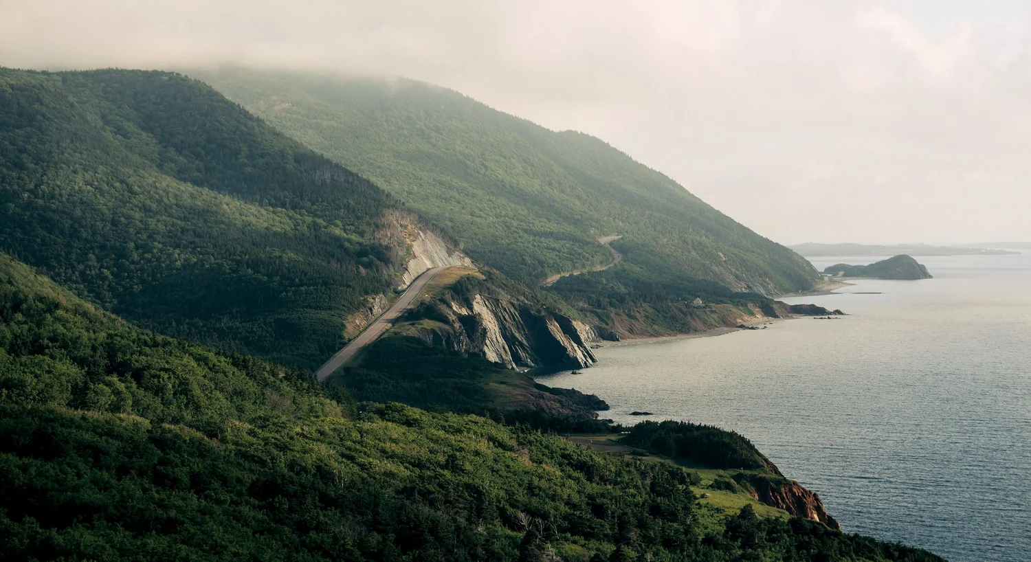 The Cape Breton coastline along the Cabot Trail