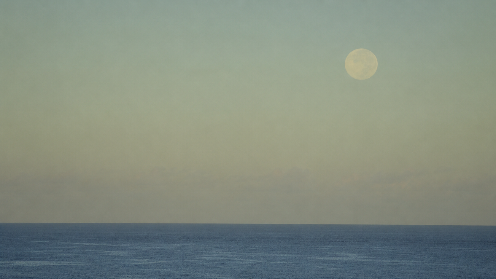 Moonset in Miyako Island