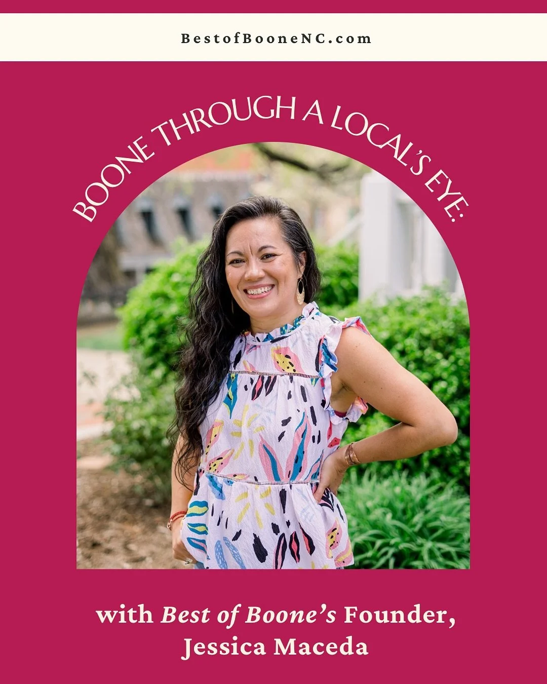 Hey y&rsquo;all 👋 It&rsquo;s me &mdash; the face behind @bestofboonenc! Since launching a month ago, I&rsquo;ve been having the best time sharing all of Boone&rsquo;s hotspots with you. 

This week I&rsquo;m flipping the lens and spilling a little m