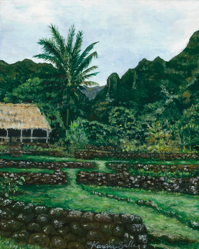 "Limahuli", 2019
Oil on Canvas, 10 x 8 in (25.4 x 20.3 cm)