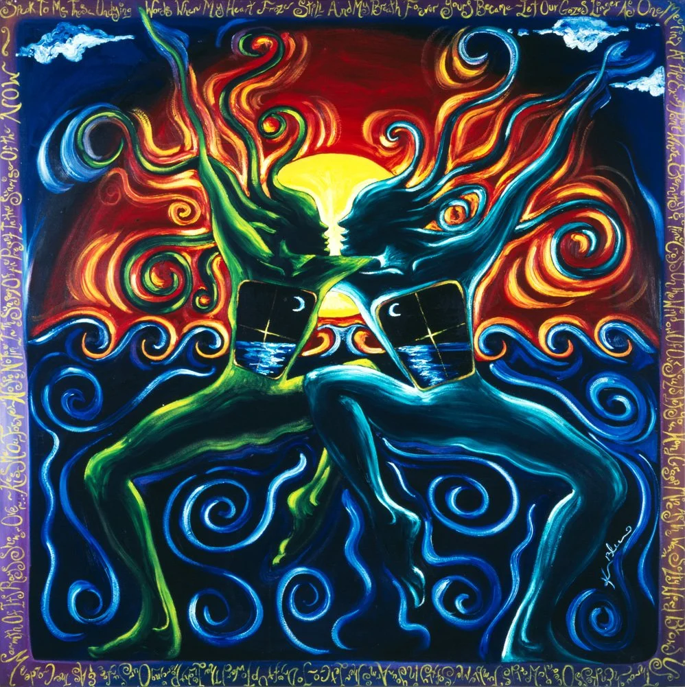 "Kiss Me Our Forever", 1997
Oil on canvas, 48 x 48 in (122 x 122 cm)