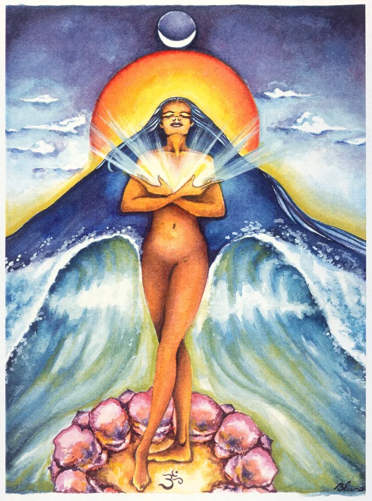Yemanjá 1, 1998, watercolor on paper, 9 x 12 in. (22.8 x 30.4 cm)