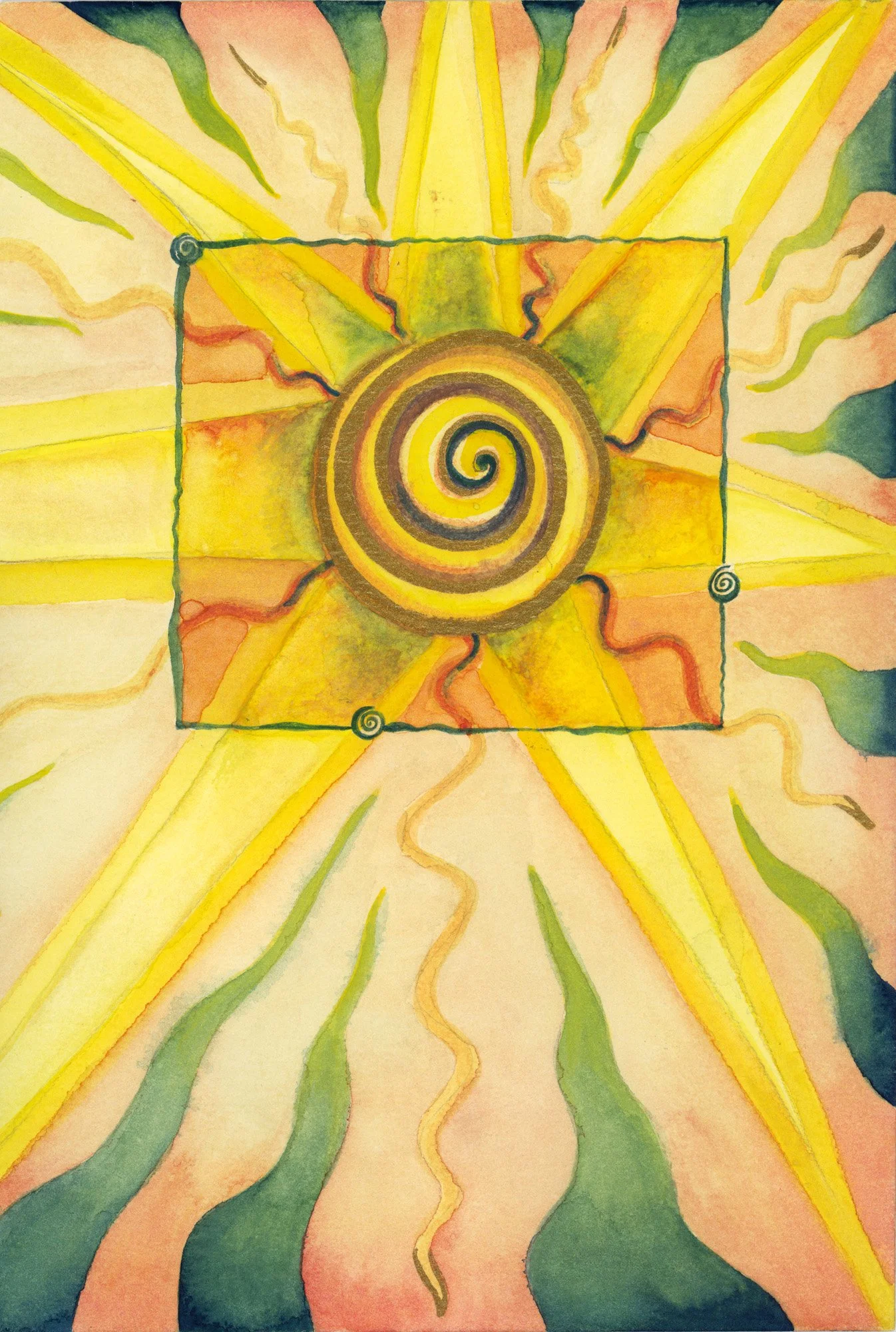 The Star, watercolor on paper (diptych 2 of 2)