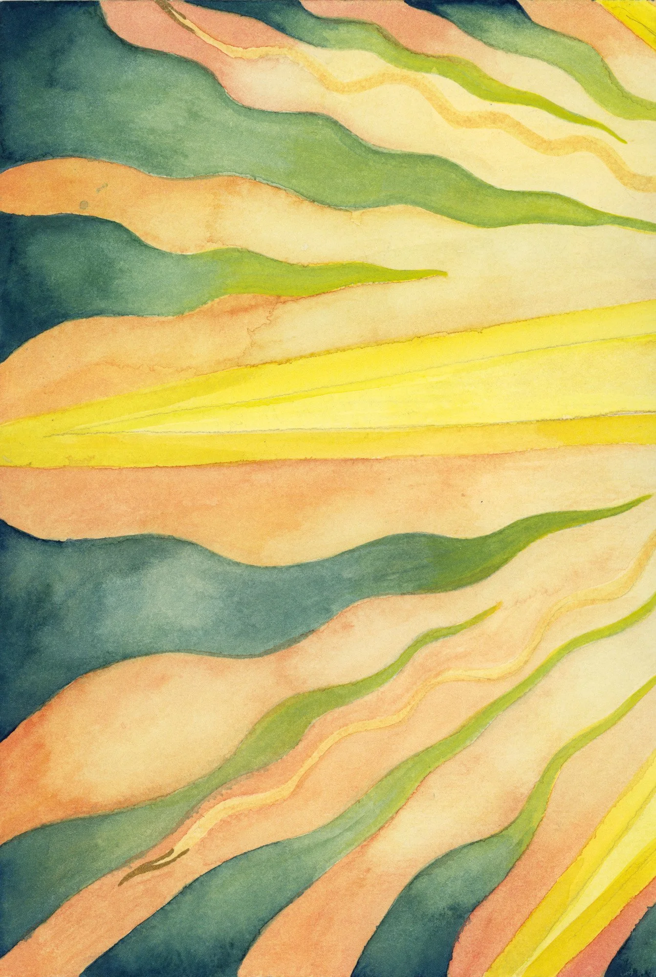 The Star, watercolor on paper (diptych 1 of 2)