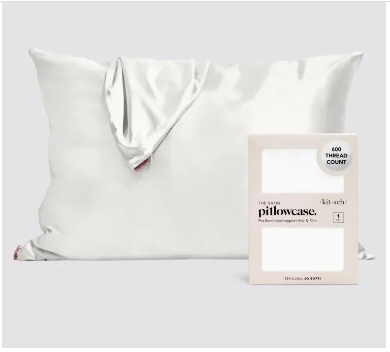 Ivory Satin Pillowcase (Standard Size)