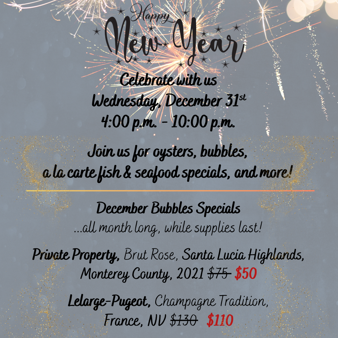 New Year's Eve, Lobster Updates, and More From Kingfisher