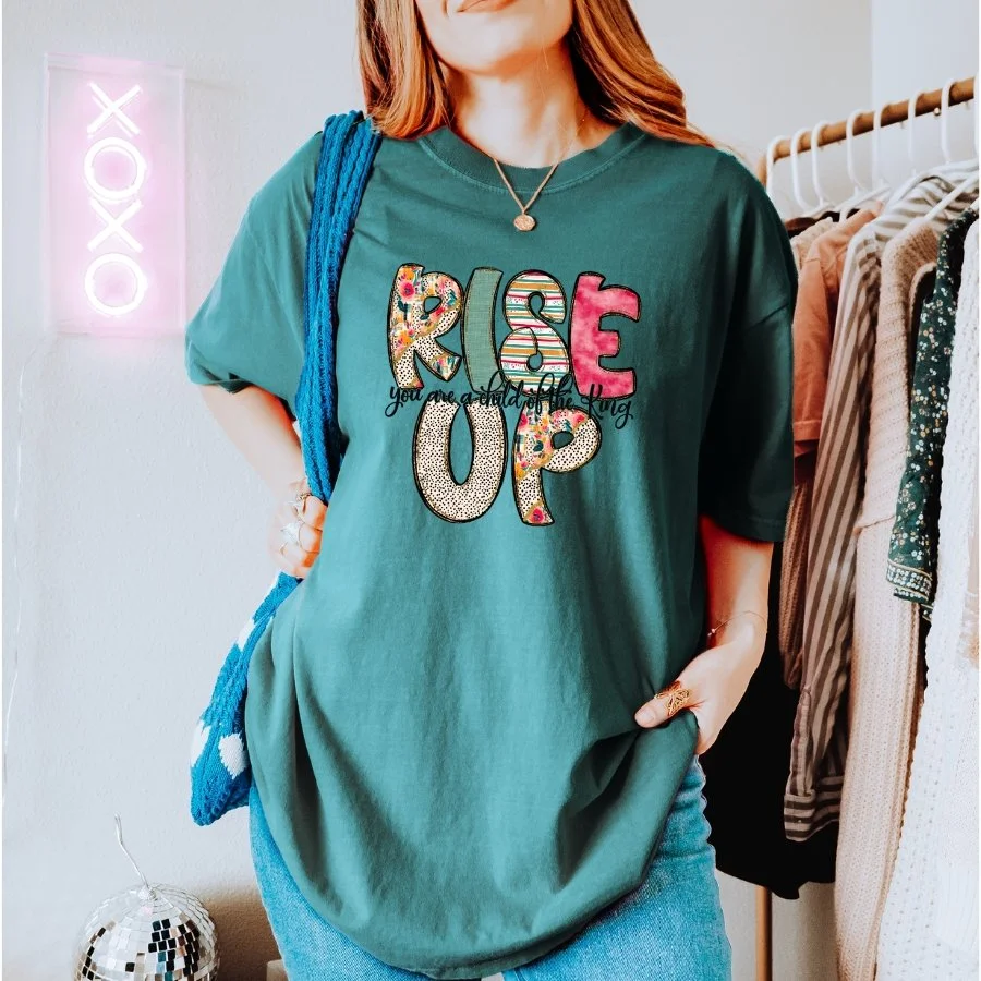 Rise Up, You Are a Child of the King – Comfort Colors® 1717 Christian Graphic Tee