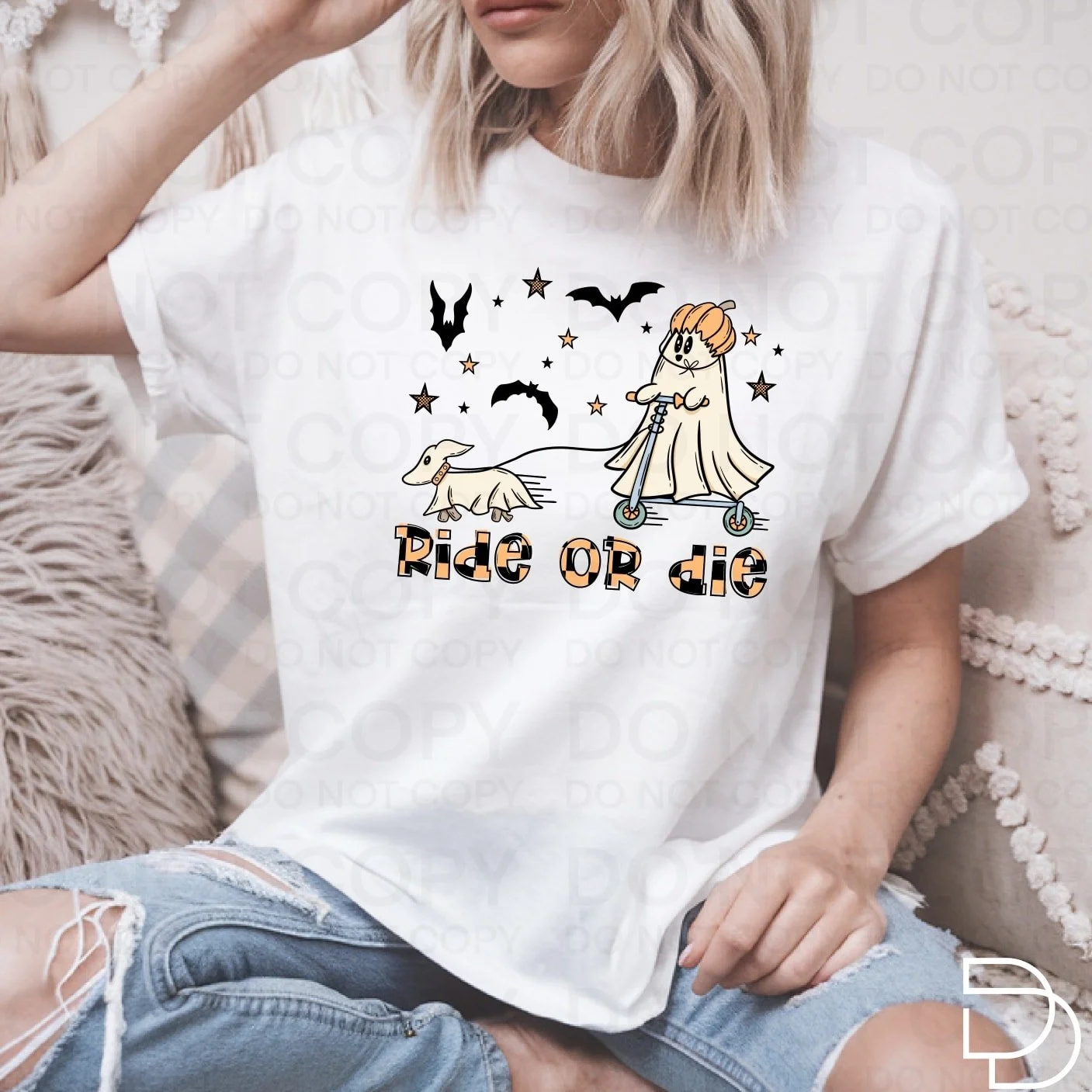 👻🐾 Ride or Die&hellip; but make it spooky-cute! 🎃✨
Whether you&rsquo;re cruising into Halloween on your scooter or just rolling with your ride-or-die pup, this tee has all the boo-tiful vibes. 🦇⭐

Available in two festive color styles &mdash; pin