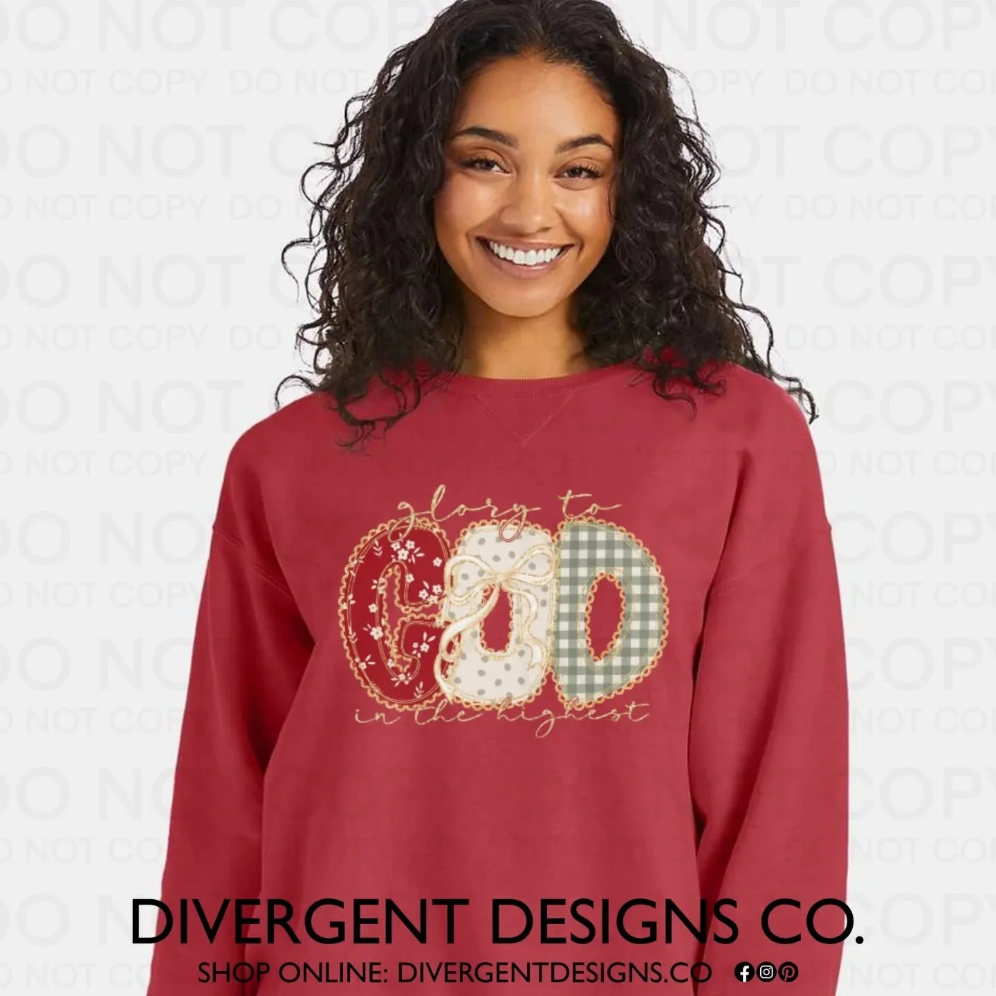 ✨ Glory to God in the Highest ✨
Celebrate the season with cozy comfort and a message that warms the heart.
Our patchwork-style crewneck brings faith and festive charm together in one timeless piece &mdash; perfect for gatherings, gifting, and giving 