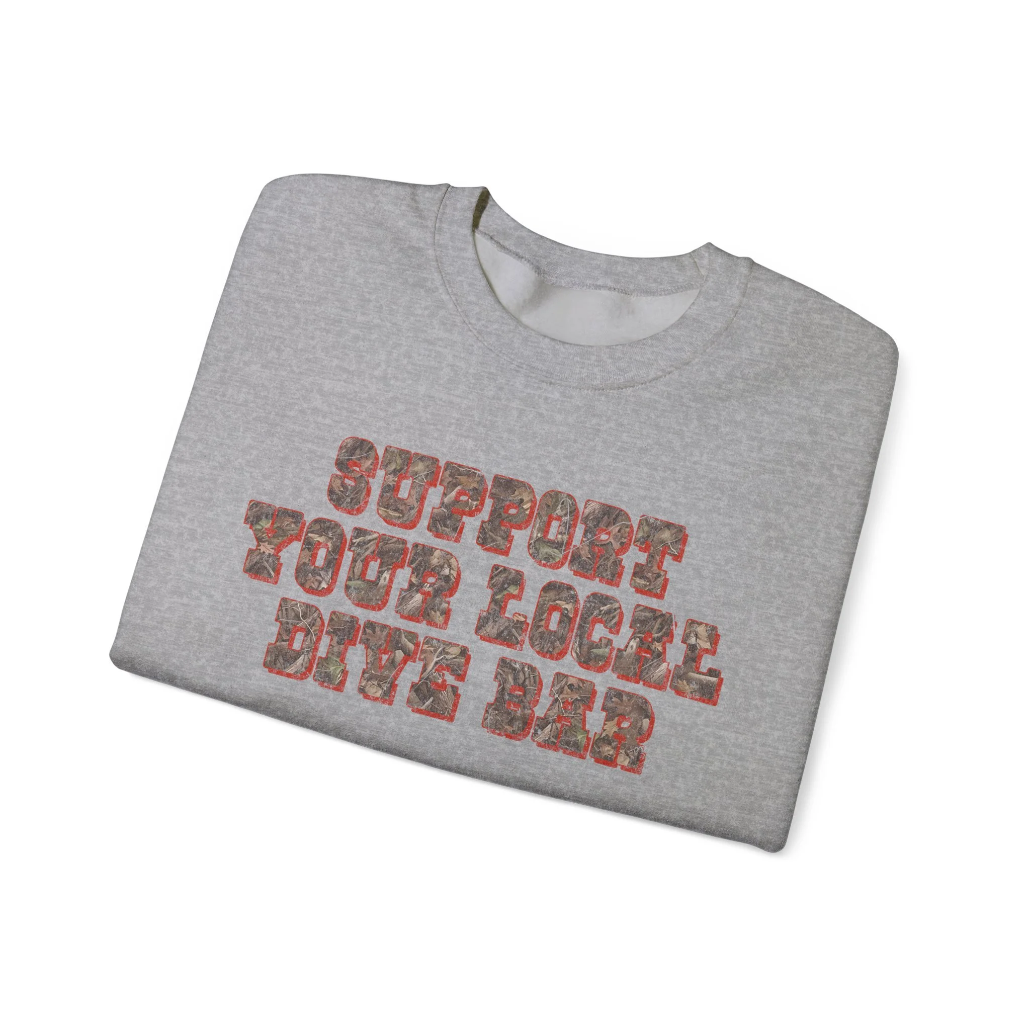 Support Your Local Dive Bar Crewneck Sweatshirt – Gildan 18000