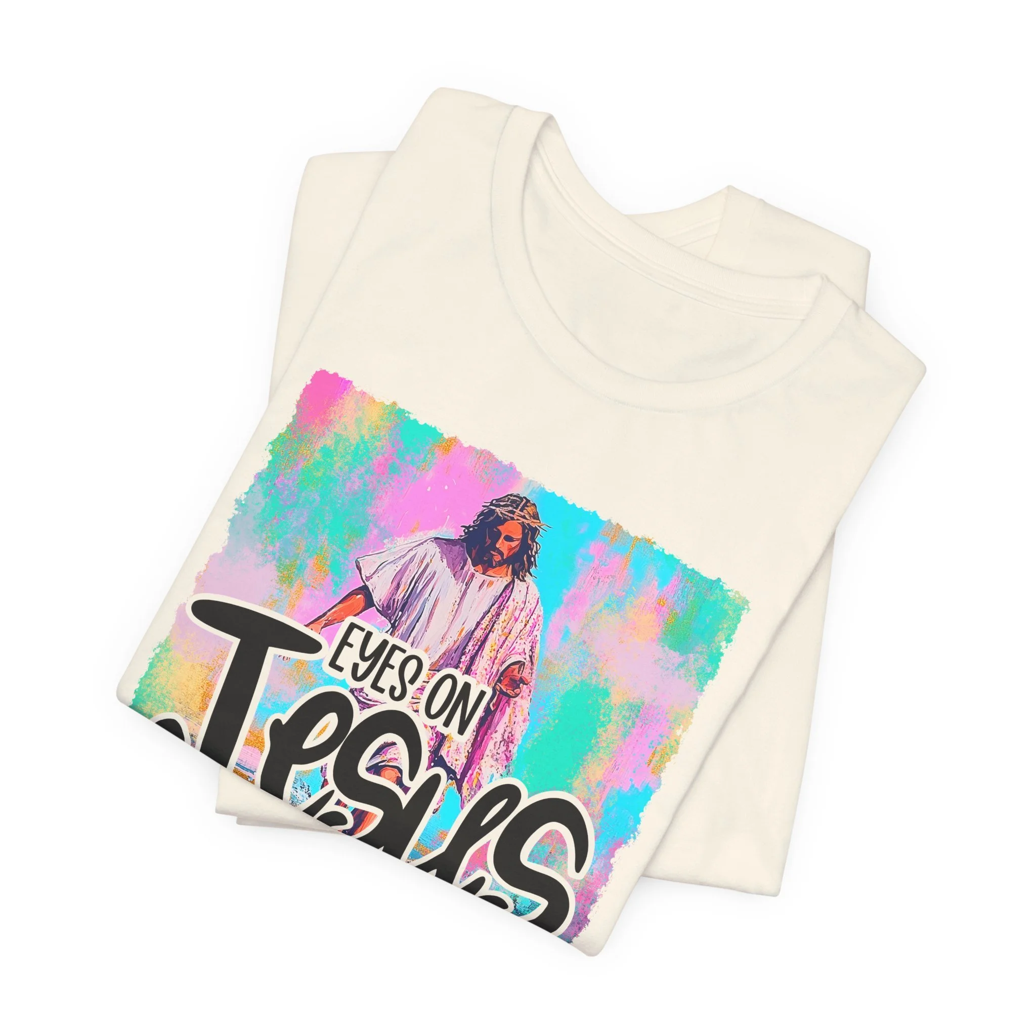 Inspirational Jesus Tee, Christian Apparel, Faith-Based Gift, Short Sleeve Shirt, Religious T-Shirt, Spiritual Wear