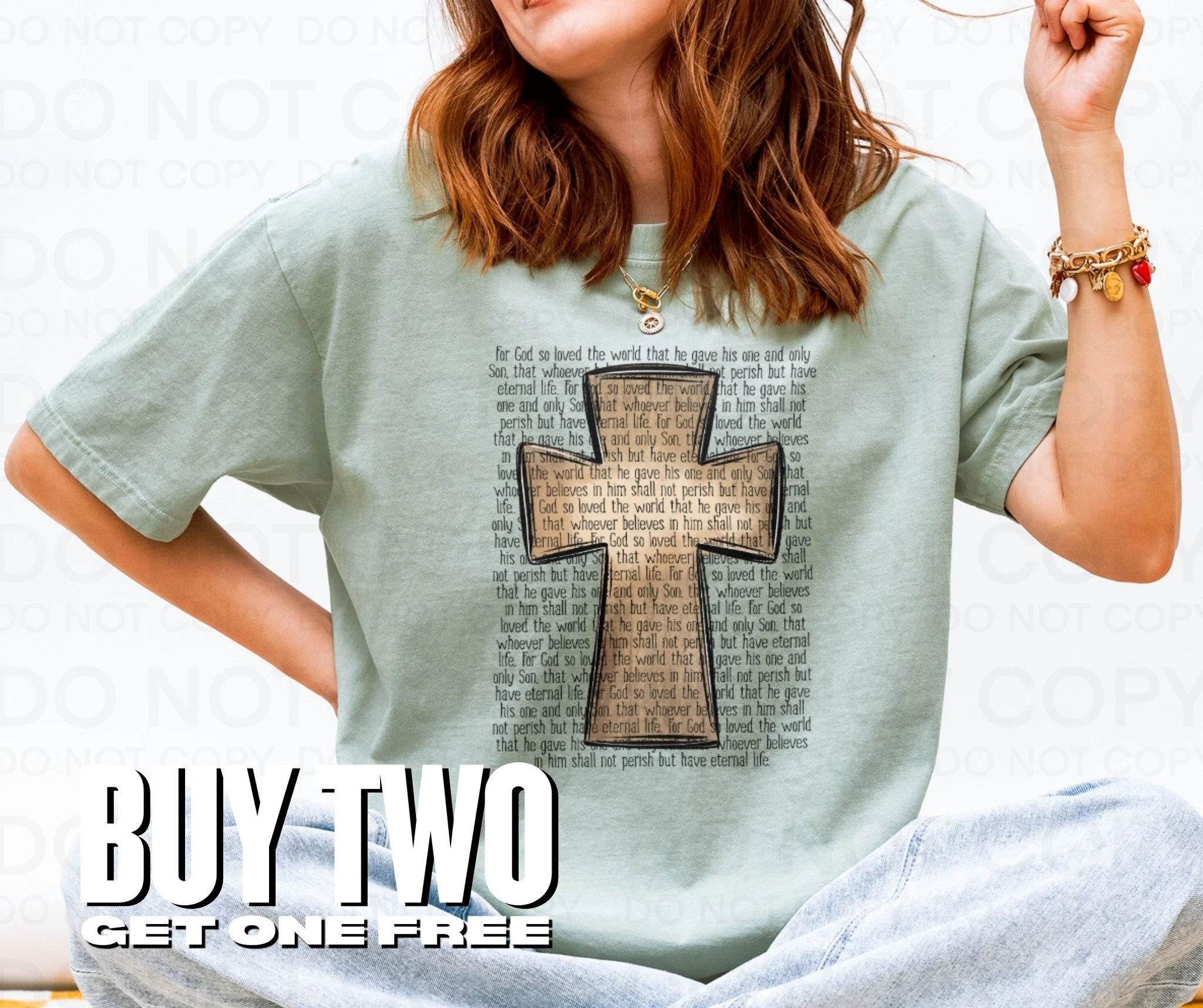 Faith you can wear. 🤍

Our faith-inspired tees are designed to share truth, comfort, and hope &mdash; and right now, they&rsquo;re even better with our BUY TWO, GET ONE FREE offer on all adult tees.

✨ Discount applied automatically at checkout
📆 S