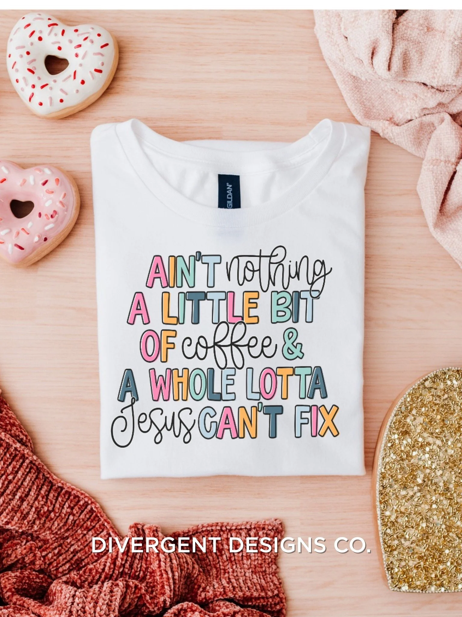 Ain&rsquo;t nothin&rsquo; a little bit of coffee ☕ and a whole lotta Jesus ✨ can&rsquo;t fix.
Because caffeine fuels the body&hellip; faith handles the rest 😌

Wear your truth. Sip your coffee. Keep it moving.

👕 Available now at Divergent Designs 