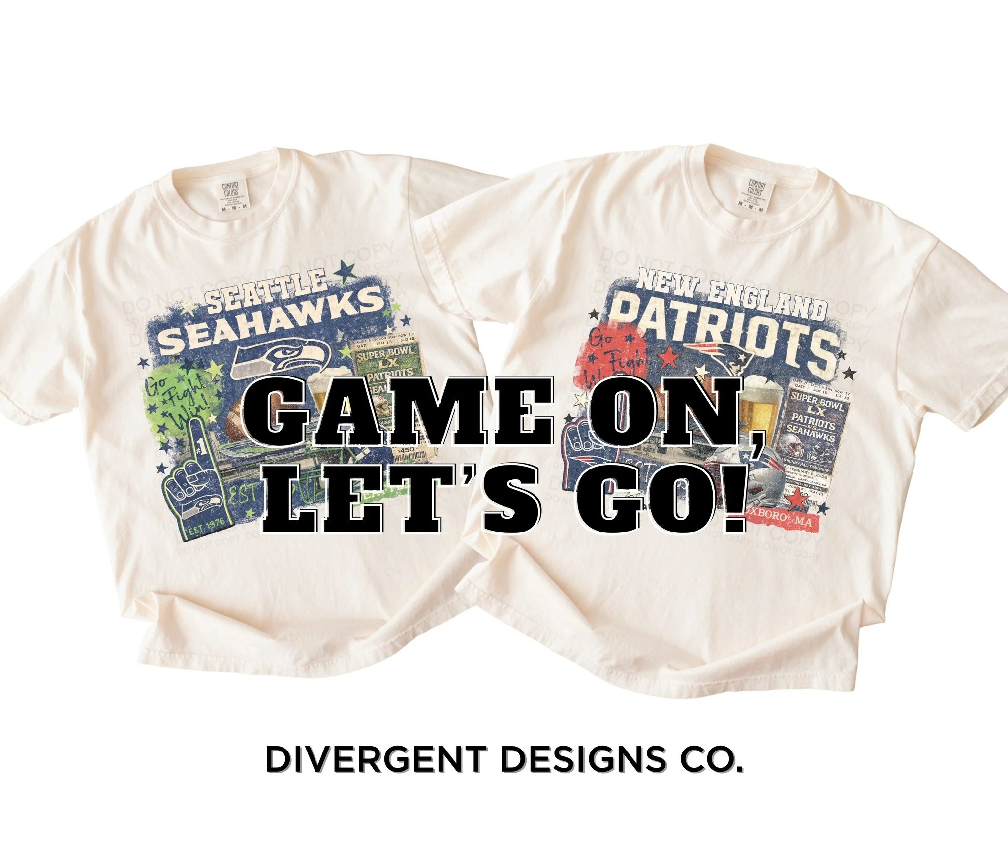 GAME ON. LET&rsquo;S GO.
No matter who you&rsquo;re cheering for &mdash; today&rsquo;s about big plays, loud fans, and repping your team in style 🙌

Which side are you on? ⬅️➡️

👕 DivergentDesigns.Co

#GameDayStyle #GameDayVibes #FootballFashion #S