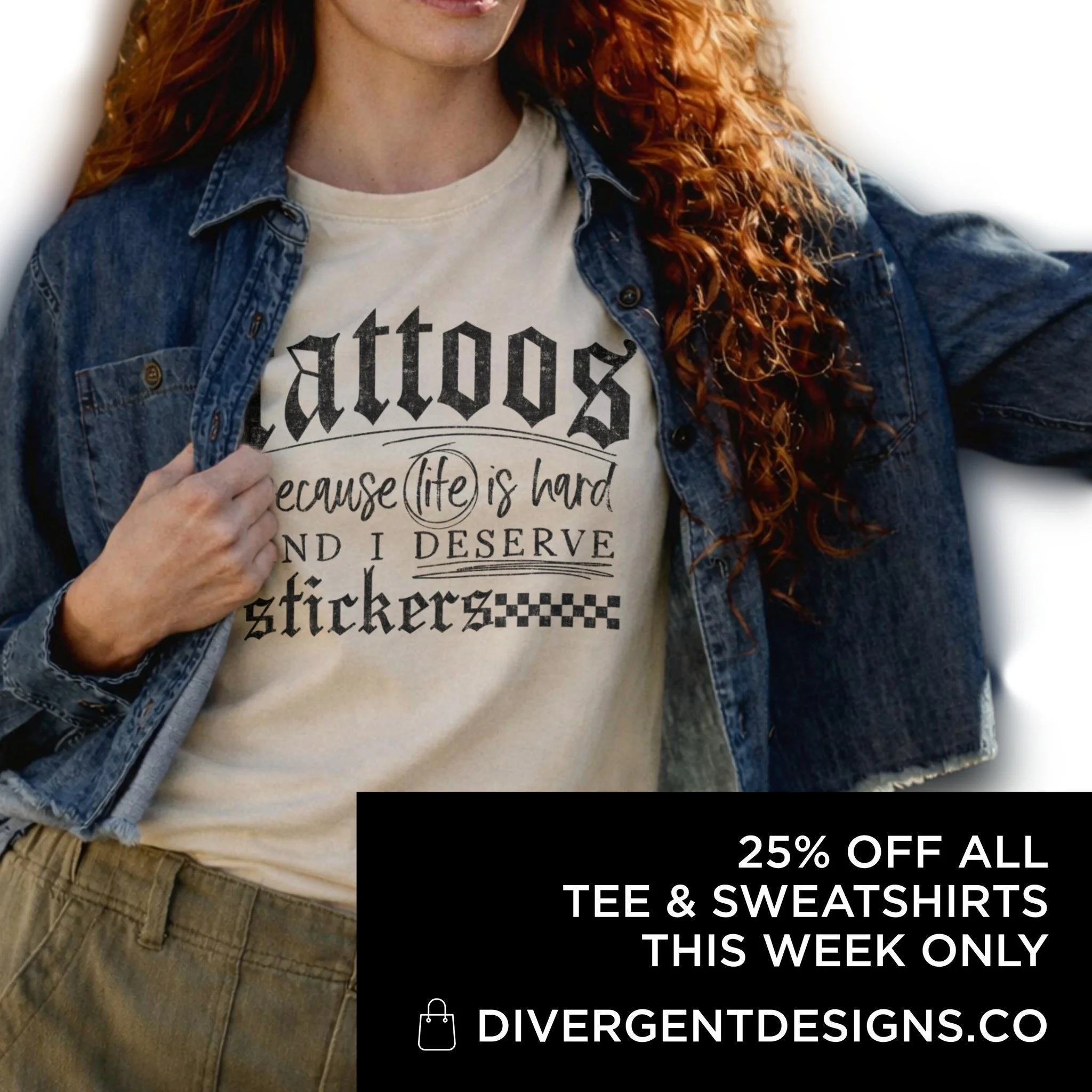Attitude? ✔️
Priorities? ✔️
New favorite tee? Absolutely.

25% OFF all tees &amp; sweatshirts &mdash; this week only 🖤
Because honestly&hellip; life is hard.

👉 DivergentDesigns.co

#GraphicTees #FunnyShirts #SassyStyle #BoutiqueFinds #TeeAddict #S
