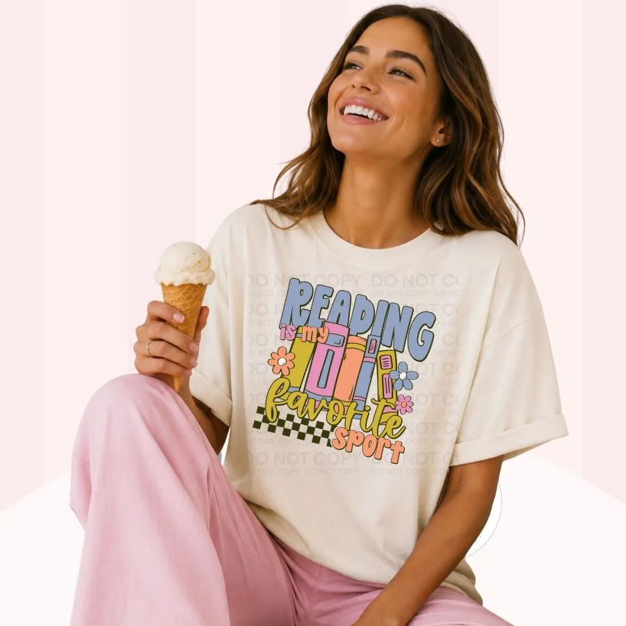 Reading Is My Favorite Sport Book Lover Graphic Tee – Comfort Colors C1717