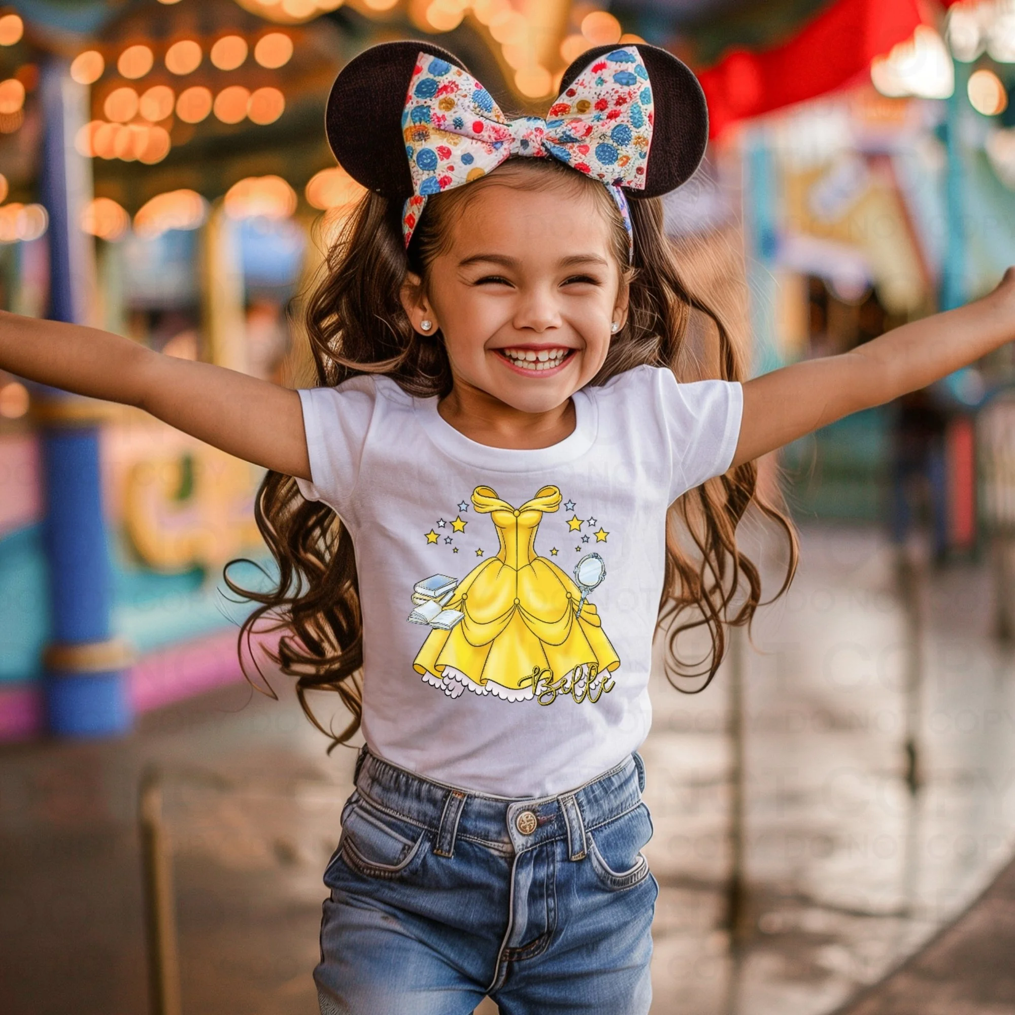 Belle-Inspired Toddler Graphic Tee | Princess Storybook Shirt for Toddlers
