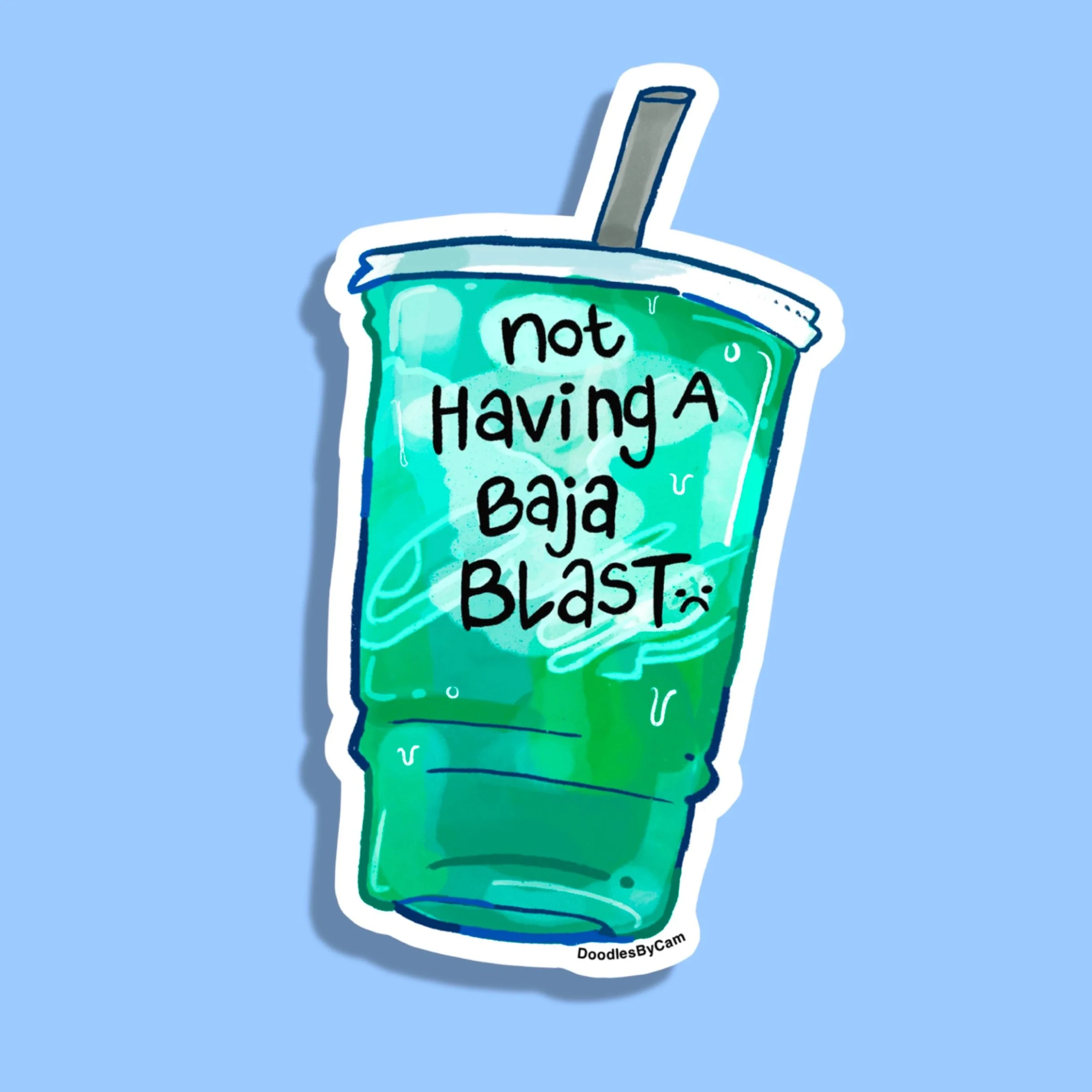 etsy vinyl stickers, etsy stickers, etsy Not Having A Baja Blast Right Now | Laptop Sticker | Water Bottle Sticker | Journal Sticker | Vinyl Sticker | Funny Sticker | Meme Sticker