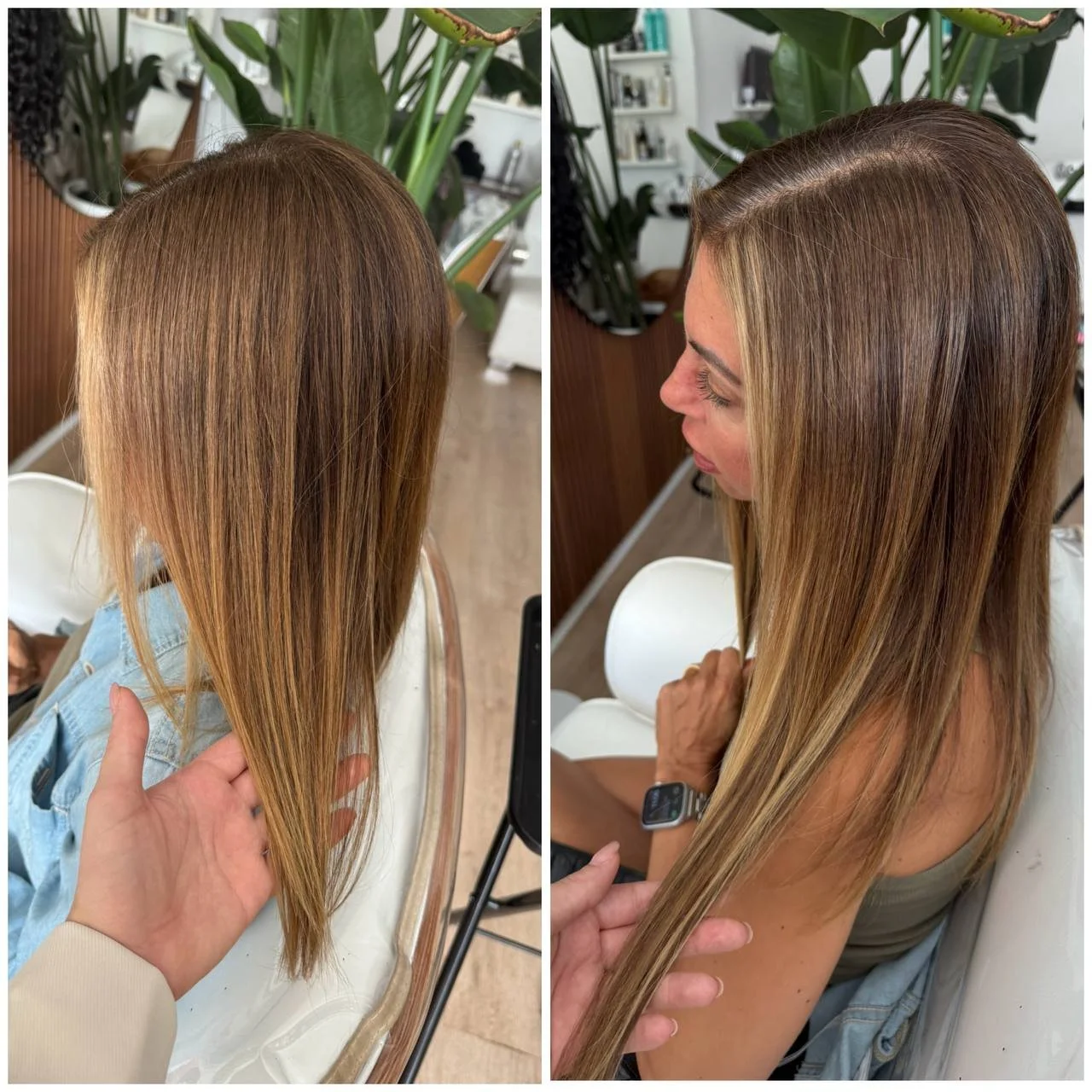 after partial hair extensions thicker ends