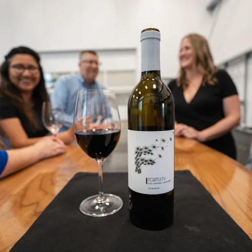 Pouring wine at a private wine tasting