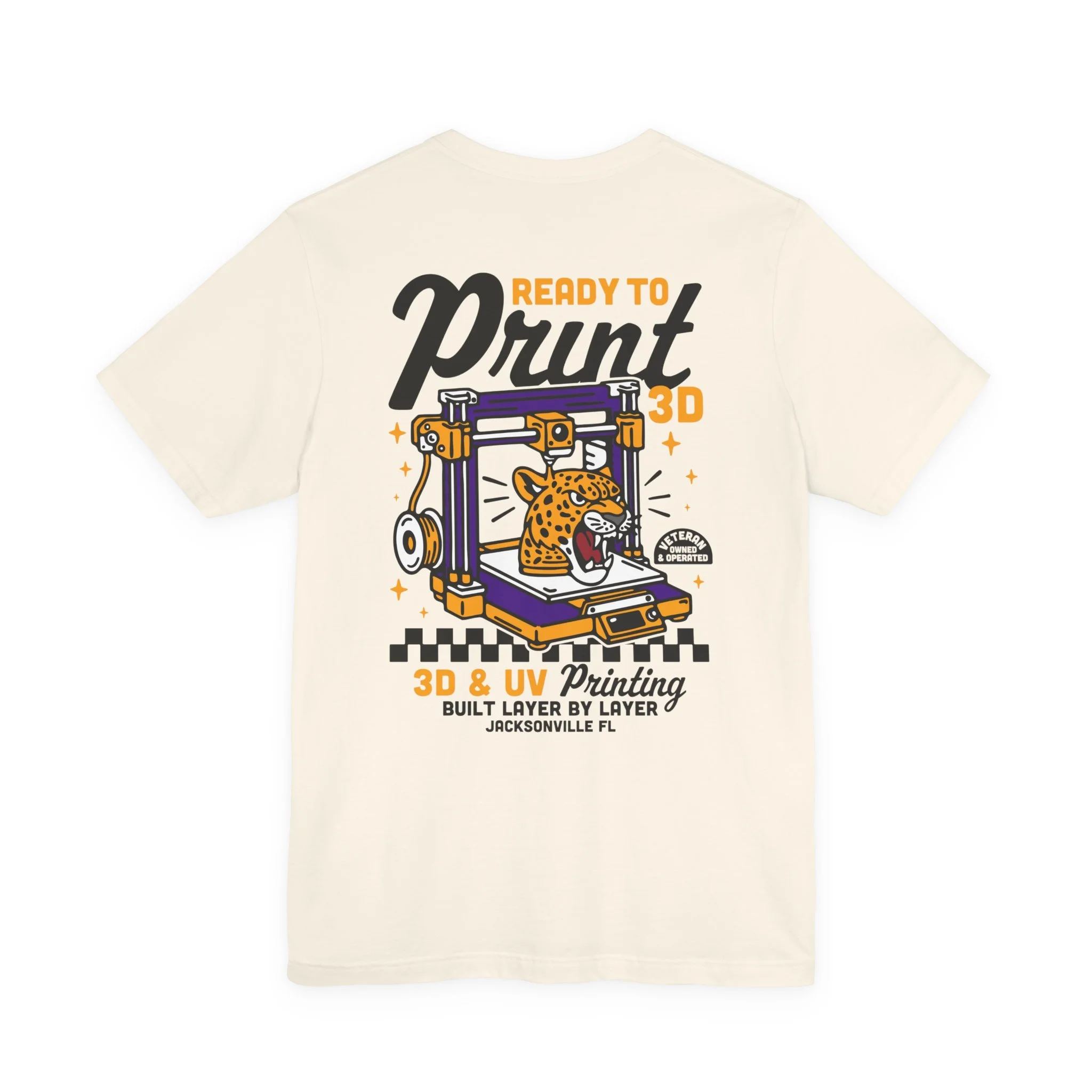 3D Printing T‑Shirt — "Ready to Print" 3D & UV Printing Graphic Tee
