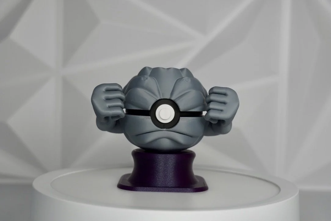 Pokémon-Inspired 3D Printed Poké Ball – Geodude