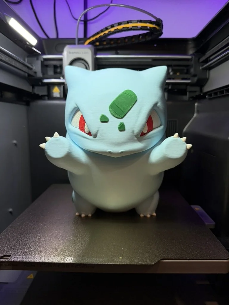 Bulbasaur Window Presser | Pokémon Inspired 3D Window Decoration | Grass Starter Glass Display | 3D Printed Anime Decor | Gamer Gift