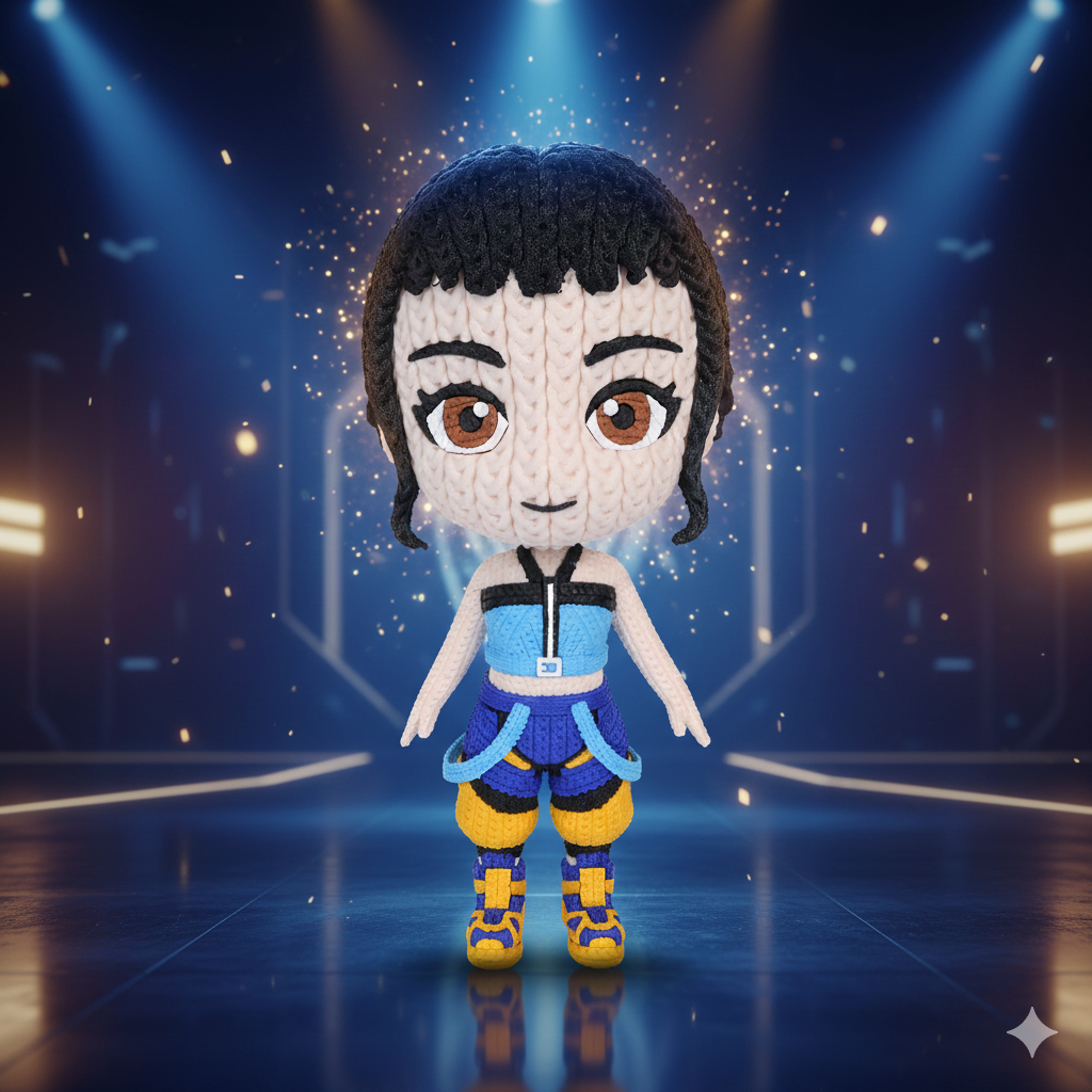 Zoey Crochet-Style 3D Printed Figure – Knitted Look Collectible | Ready to Print 3D (Copy)